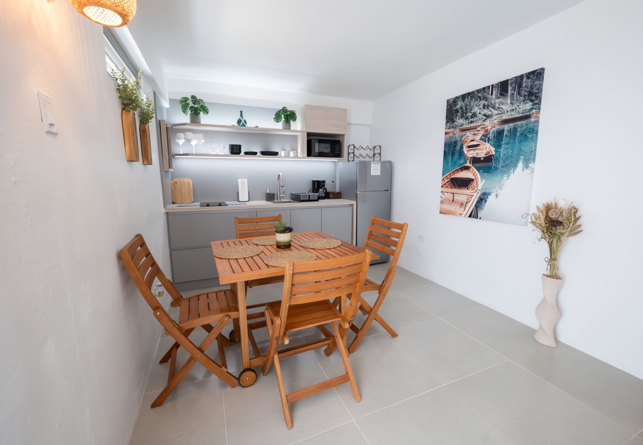 Apartment in Mayaguez - Oceanfront Retreat w/ Terrace, Direct access to Beach & BBQ