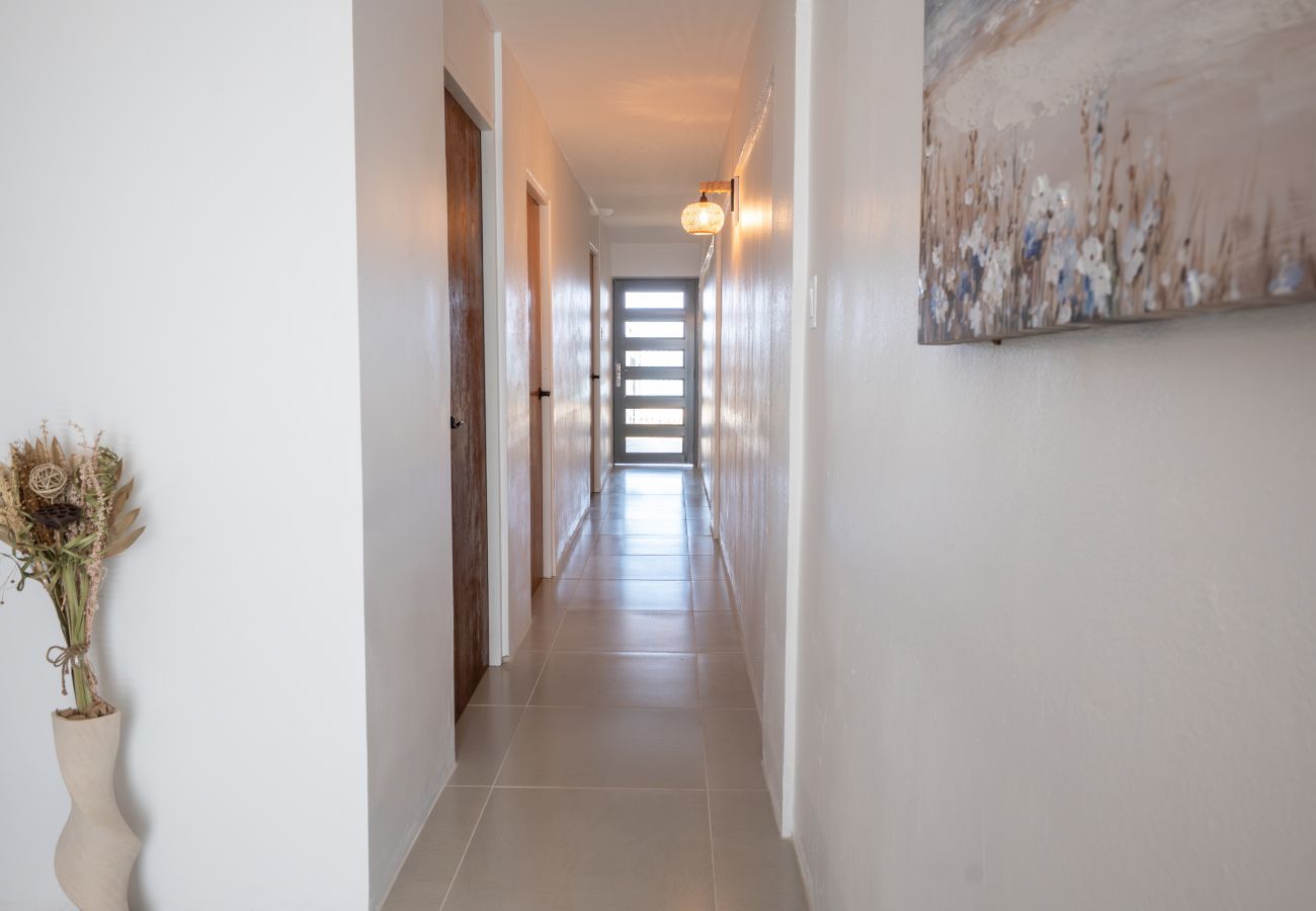 Apartment in Mayaguez - Oceanfront Retreat w/ Terrace, Direct access to Beach & BBQ