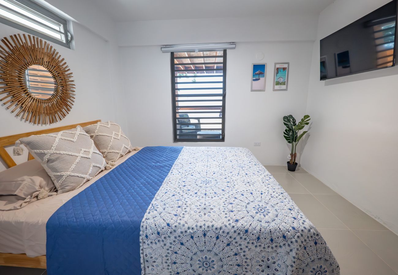 Apartment in Mayaguez - Oceanfront Retreat w/ Terrace, Direct access to Beach & BBQ