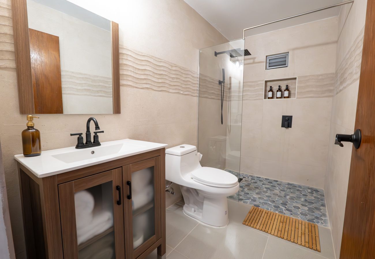 Apartment in Mayaguez - Oceanfront Retreat w/ Terrace, Direct access to Beach & BBQ