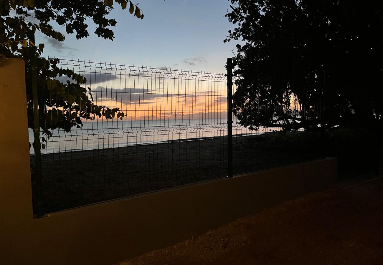 Apartment in Mayaguez - Oceanfront Retreat w/ Terrace, Direct access to Beach & BBQ