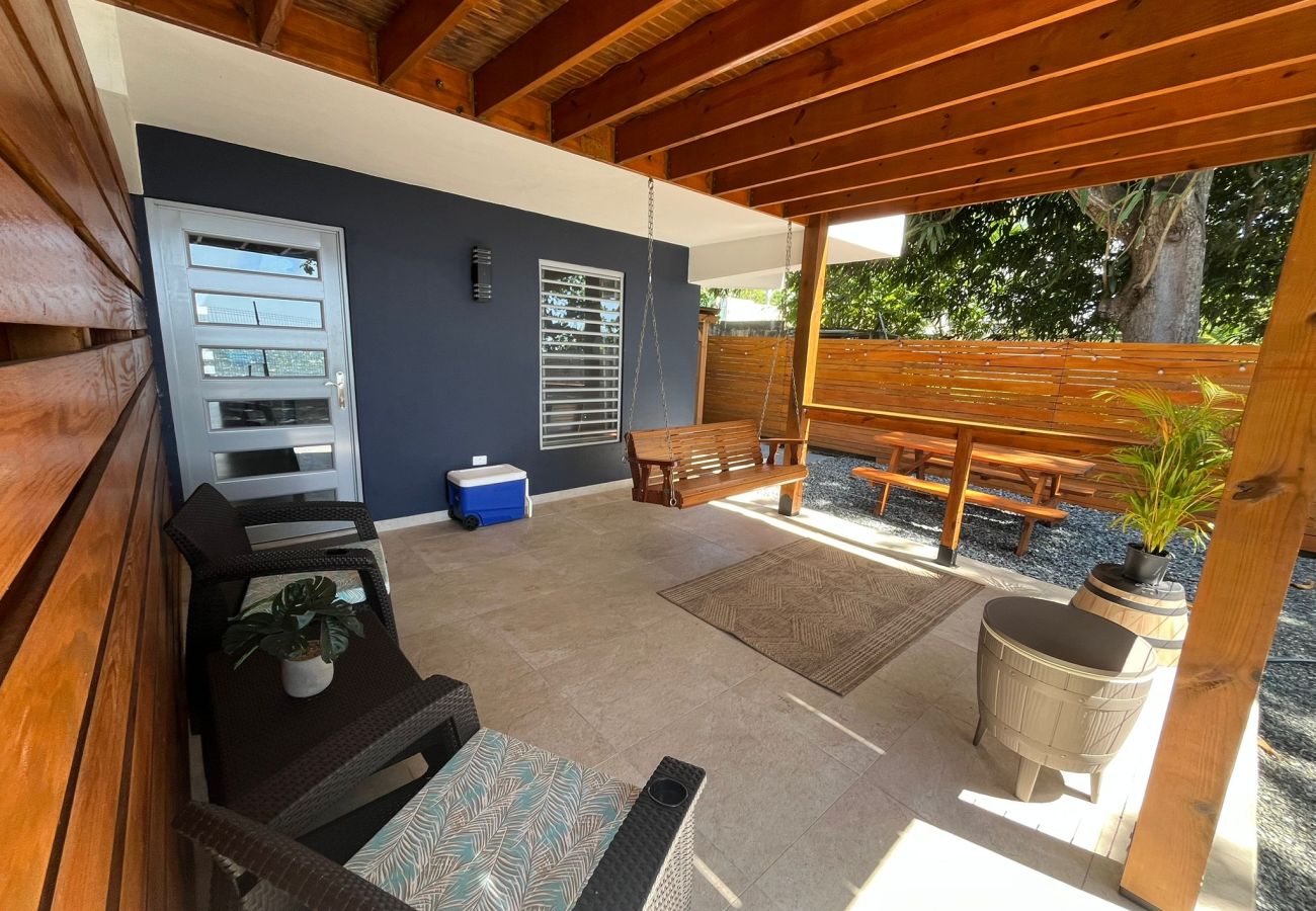 Apartment in Mayaguez - Oceanfront Retreat w/ Terrace, Direct access to Beach & BBQ