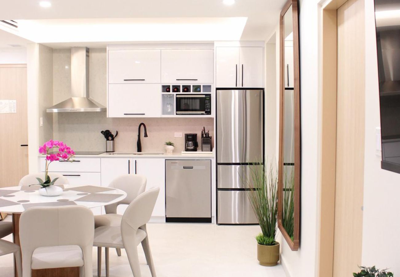 Apartment in Dorado - Modern Ocean Front View 2BR Retreat with Balcony