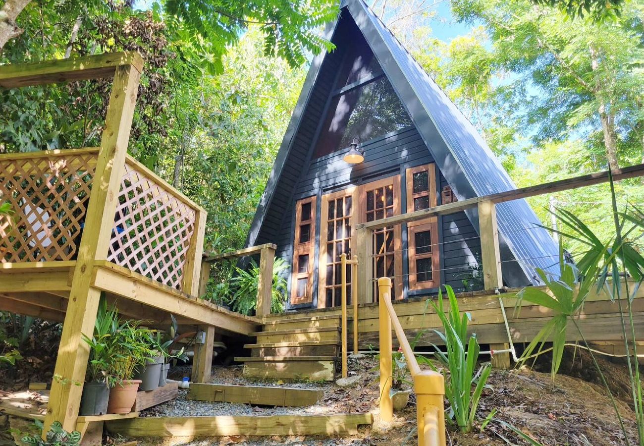 House in Cayey - Romantic Cozy Serene A Frame Mountain Cabin 