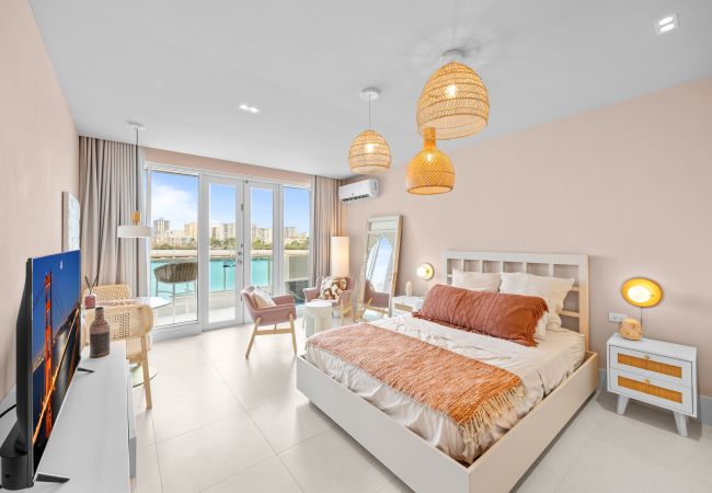 Apartment in San Juan - Stylish San Juan Condo | Pool, Balcony & Prime Location