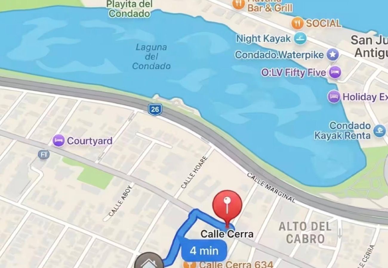 Apartment in San Juan - Stylish 2 Br Apartment Steps from La Cerra 