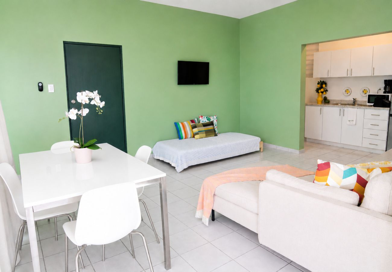 Apartment in San Juan - Vibrant 1BR w Balcony, Steps to Escambron Beach