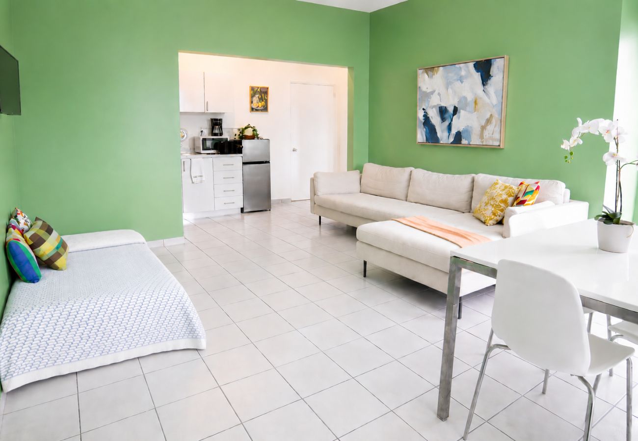 Apartment in San Juan - Vibrant 1BR w Balcony, Steps to Escambron Beach