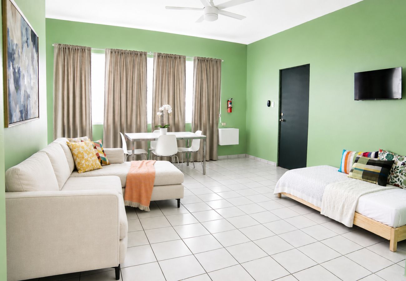 Apartment in San Juan - Vibrant 1BR w Balcony, Steps to Escambron Beach